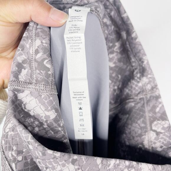 Lululemon Women 6 Align High Rise Pant 25" Legging Hideaway Camo Lunar Rock Gray - Picture 10 of 12